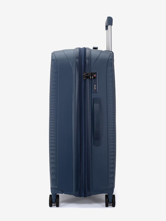 KREAL Valiză de călătorie mare rigidă Dark Blue înălțime 75 cm