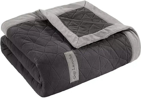 Guy Laroche Avalon Four-Seater Sofa Throw Jacquard 170x350cm Carbon