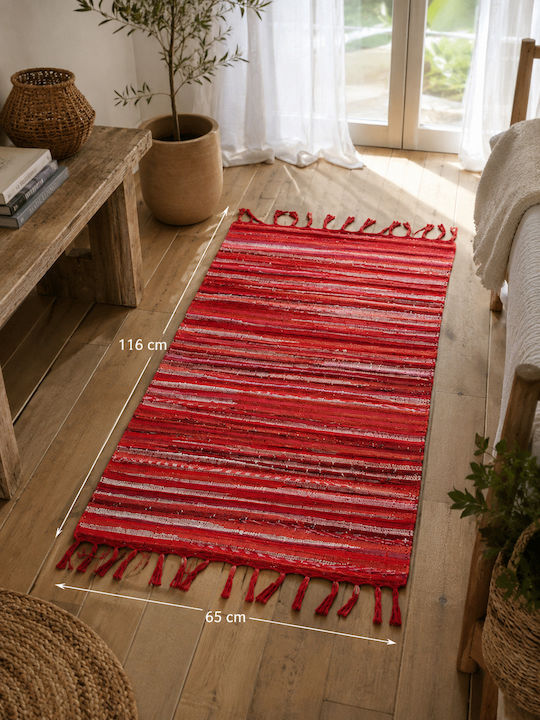 Traditional Rectangular Red Rug 115x66cm