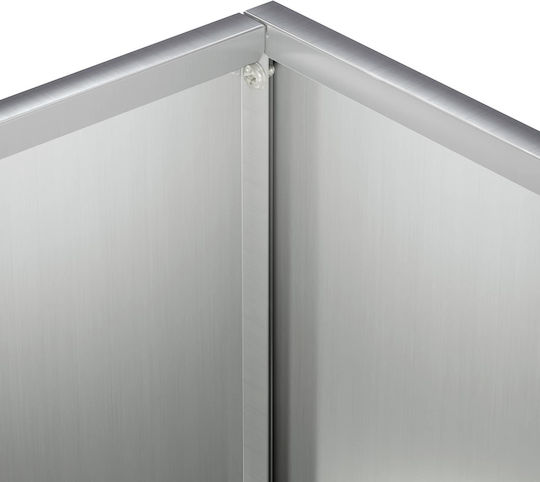 vidaXL Set 2 Metallische Pflanzgefäße Silber