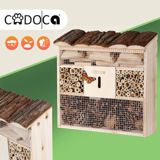 Cadoca Casă pentru insecte 30.5x9.5x31cm Lemn Maro