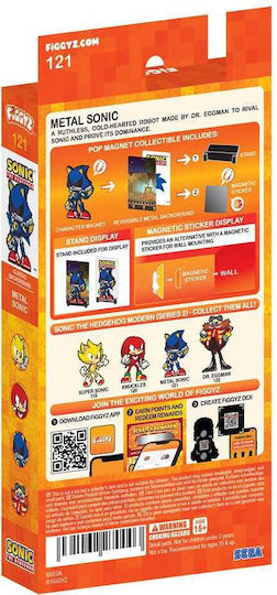 Sonic Hedgehog Modern Figgyz Dekorative Magnete Sammler Metall Sonic 11 Cm