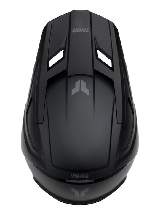 Thor Fleet Blackout Matte Black Детска каска за мотор Motocross ECE 22.06 1150gr
