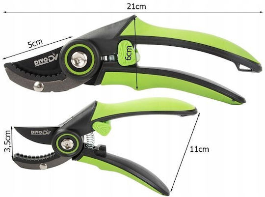 Harvest Pruner 21cm Length with Maximum Cutting Diameter 20mm