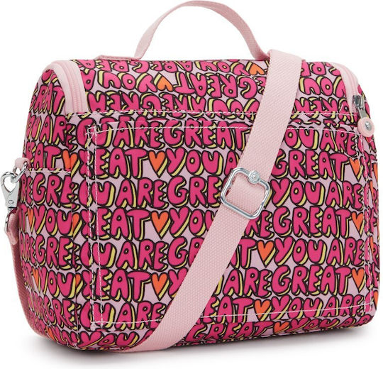 Kipling Kichirou Kids' Shoulder Lunch Bag 6 Litre Pink 20.5x12.5x23cm