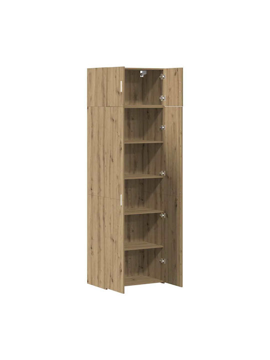 Ντουλάπα Γραφείου Ξύλινη Artisan Oak 70x42.5x225cm