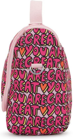 Kipling Kichirou Kids' Shoulder Lunch Bag 6 Litre Pink 20.5x12.5x23cm