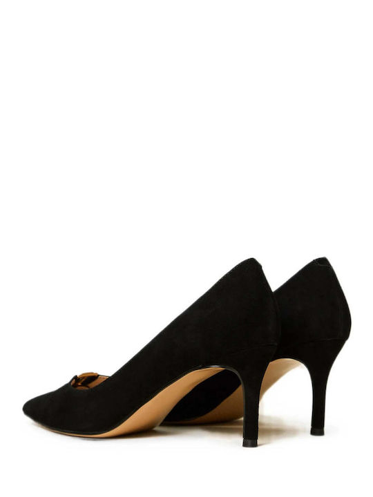 Wildleder Pumps Schwarz