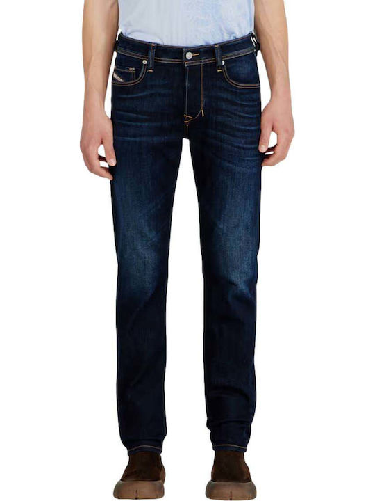 1986 Larkee Beex Men's Stretch Jeans Regular Tapered Fit Blue