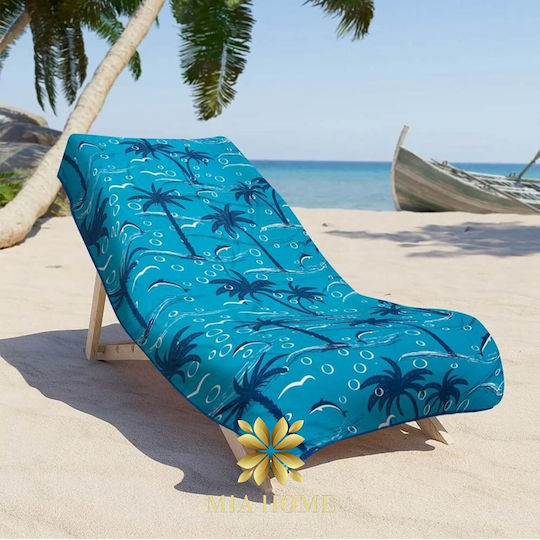 Mia Home Mikrofasertuch Körper Doppelseitig Blau 180x80cm