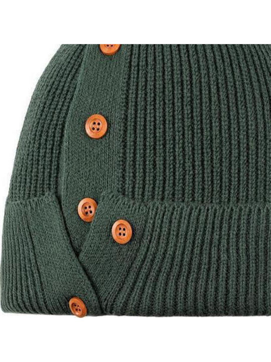 Beanie Unisex Knitted Beanie in Green Colour