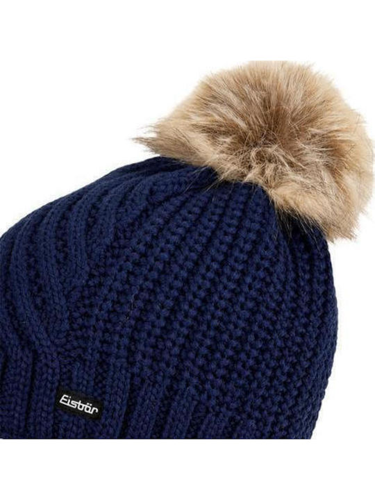Lux Beanie Women's Knitted Beanie in Blue Color