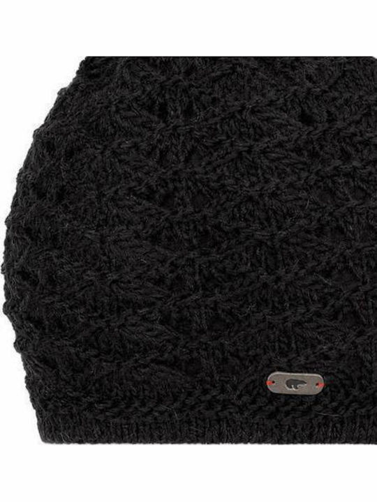 Beanie Women's Knitted Beanie in Black Color