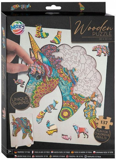 Ξύλινο Παιδικό Puzzle Unicorn 140pcs Grafix