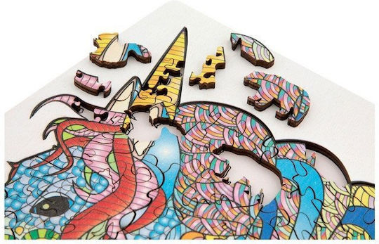 Ξύλινο Παιδικό Puzzle Unicorn 140pcs Grafix