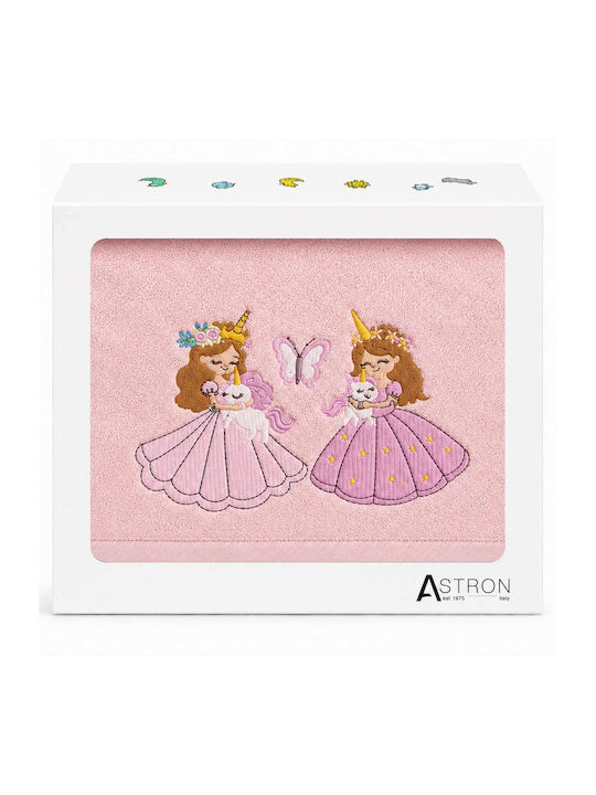 Astron Italy Set Babyhandtücher 2 Stück Ballet Girl Gewicht 500gr/m²