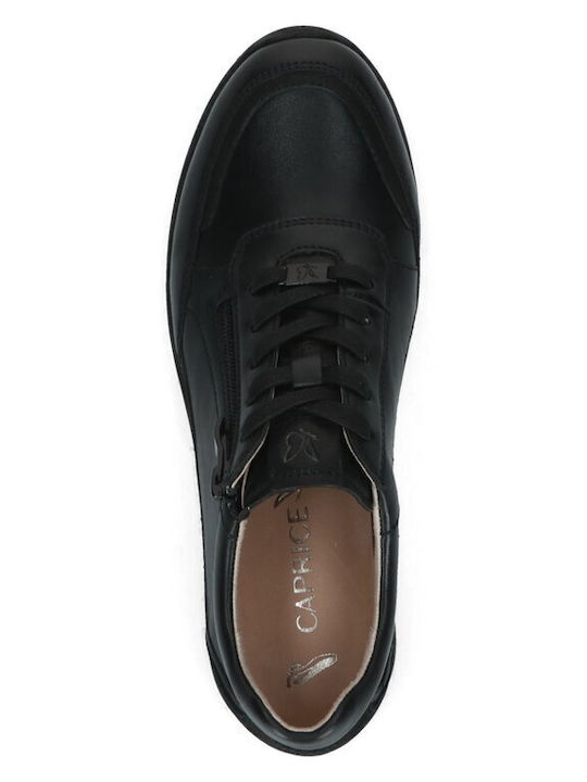 Leder Damen Mokassins in Schwarz Farbe