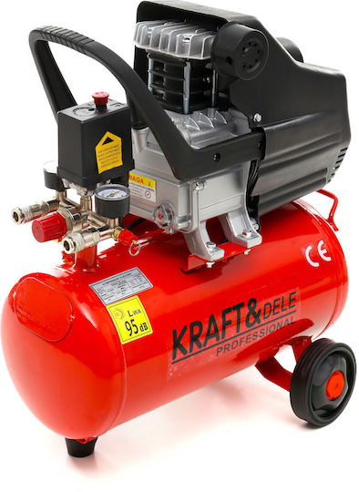 Kraft & Dele Cu o singură fază Compresor de aer cu Putere 3.8hp și Rezervor de aer 24lt NR853