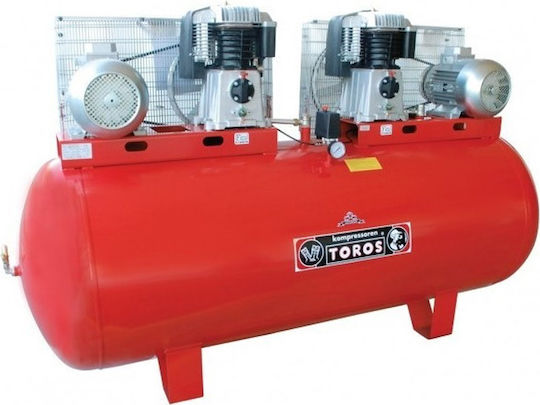 Toros Trei faze Compresor de aer cu Putere 5hp și Rezervor de aer 500lt