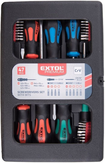 Extol Σετ 47 Κατσαβίδια