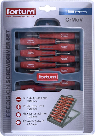 Fortum Set 15 Șurubelnițe De Precizie