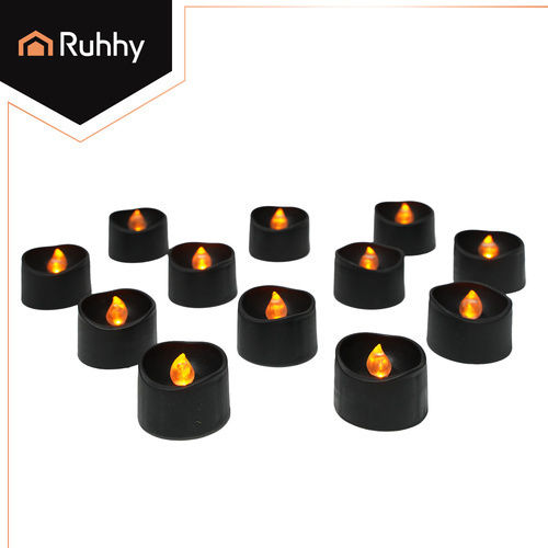 Ruhhy Decorative Lamp Wax Polish Black 12pcs