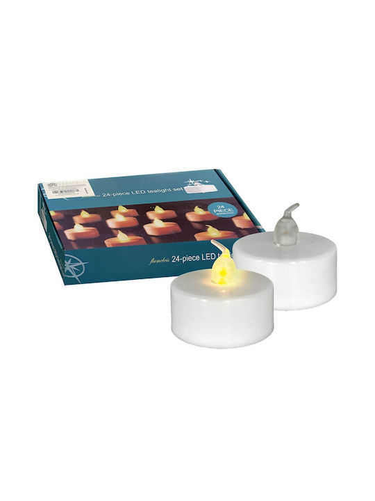 HOMie Decorative Lamp Tealight White 24pcs