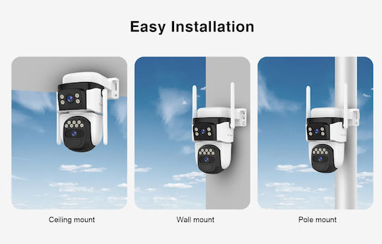 Vstarcam BG621DR IP Surveillance Camera 4G Full HD+ 3MP Waterproof Battery with Microphone and 4mm Lens