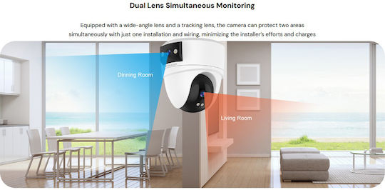 Vstarcam CS2DR IP Surveillance Camera Wi-Fi Full HD+ 3MP Waterproof with Two-Way Communication and Lens 4mm