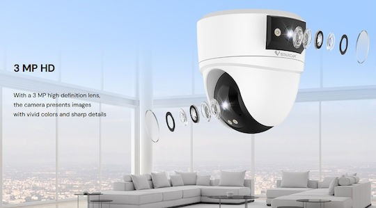 Vstarcam CS2DR IP Surveillance Camera Wi-Fi Full HD+ 3MP Waterproof with Two-Way Communication and Lens 4mm