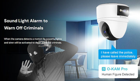 Vstarcam CS2DR IP Surveillance Camera Wi-Fi Full HD+ 3MP Waterproof with Two-Way Communication and Lens 4mm