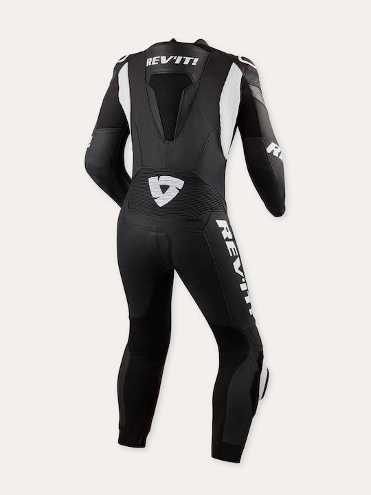 Агресивен Кожен Костюм Revit One Piece Argon 3 Черно Бяло Агресивен Кожен Костюм Revit One Piece Argon 3 Черно Бяло