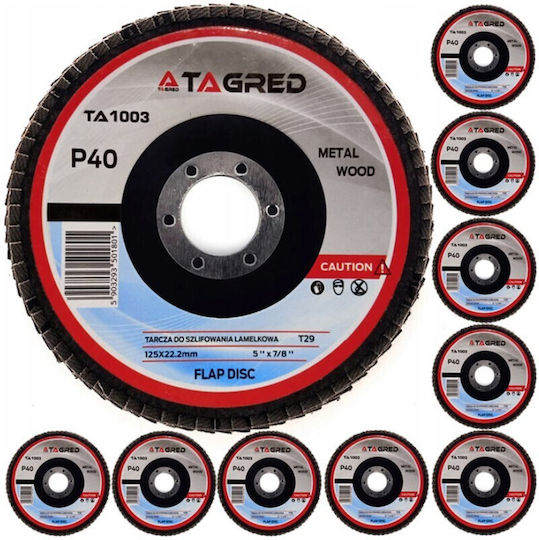 Metal Schleifscheibe Tagred Ta1003 125mm/22.2mm P40