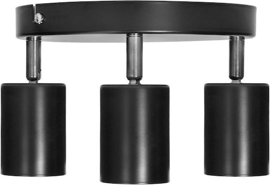 Adviti Spot with 4 Lights and with Socket GU10 in Black Color