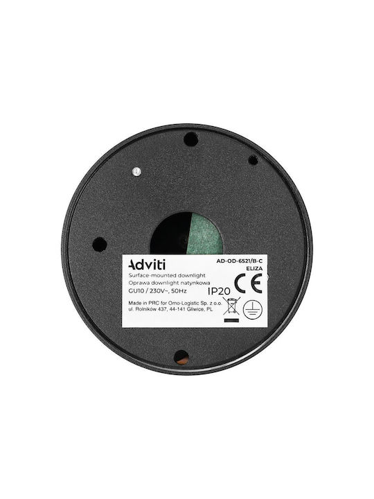 Orno Single Spot with Socket GU10 in Black Color