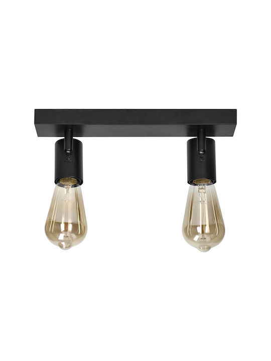 Orno Single Spot with Socket E27 in Black Color