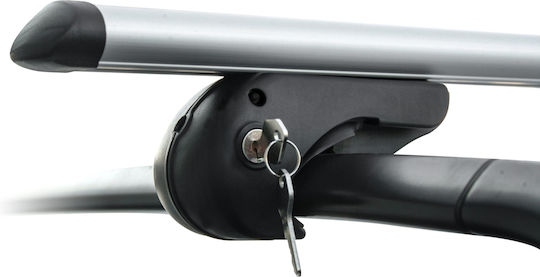 Menabo Aluminum Roof Bars Brio 120 Cm Silver Color Mazda 626 Break 5 Doors 1988>2002 Raised Rails Parallel Bars Vacuum 2 Pieces 4000/mb Mp.4000/mb-169