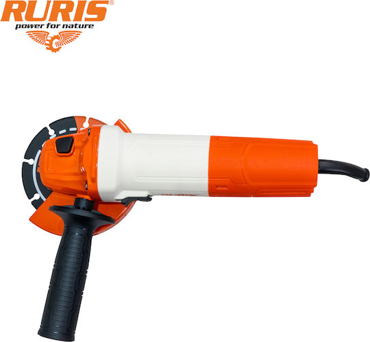 Ruris Ra850 – 850 W Angle Grinder 125 Mm Disc 11000 Rpm Power Off System Soft Grip Handle