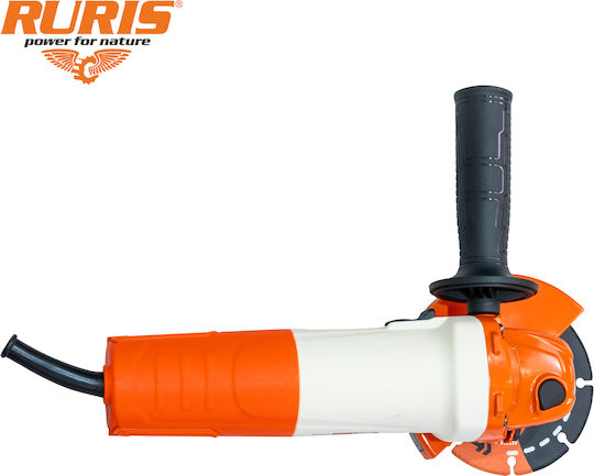 Ruris Ra1200v – Angle Grinder 1200 W 125 Mm Diamond Disc Variable Speed Power Off
