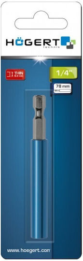 Suport Bit Hogert Aluminiu 78 Mm 1/4"