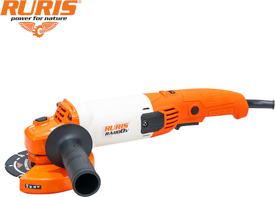 Ruris Ra1100v – Polizor Unghiular 1000 W Disc 125 Mm Viteză Variabilă 3000-11000 Rpm 230 V