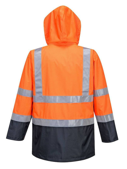 Portwest Jachetă De Lucru Cu Elemente Reflectorizante Impermeabilă