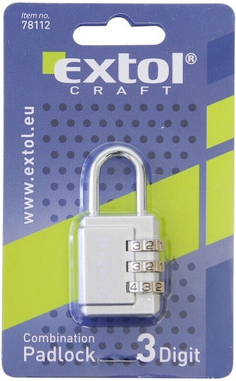 Extol Padlock Brass Combination 3.5mm 1pcs