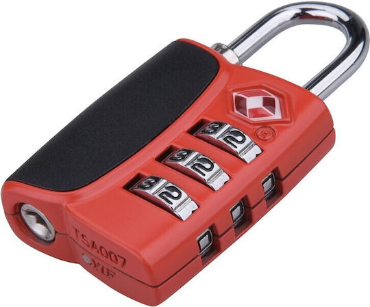 Extol Plastic Lăcăt Potcoavă Combinație cu Certificare TSA 32mm Red 1buc