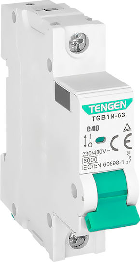 Tengen Automatic Circuit Breaker 40A Single-pole AC