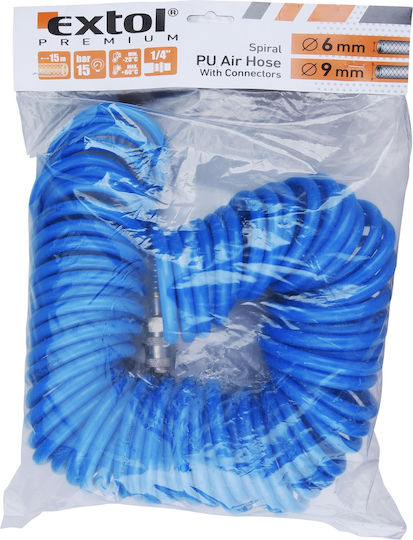 Pu Spiral Luftschlauch 1/4" 15m Extol Premium 8865133