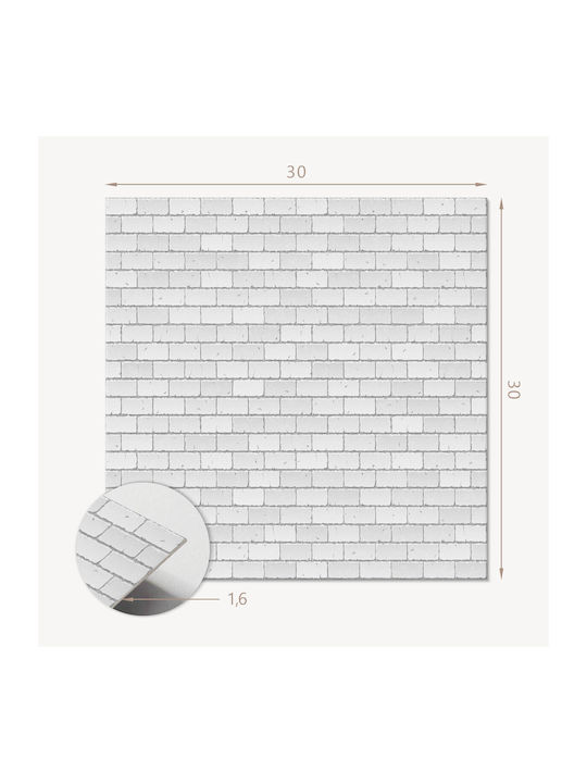 Set Vinyl Wandsticker & Wandgemälde Fliesen Design Wand 9x30x30 cm