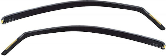 Heko Set of Windbreakers Front Car Dark Fime for Hyundai Getz 5D 2002-2008 2pcs
