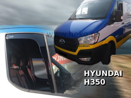 Heko Set of Windbreakers Front Car Dark Fime for Hyundai H 350 2pcs