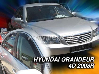 Heko Set of Windbreakers Front Car Dark Fime for Hyundai Sonata 2pcs